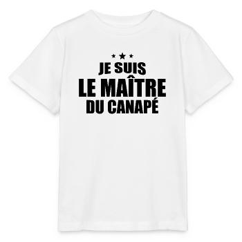 Je Suis Le Maître Du Canapé - T-shirt bio MINI CREATOR Stanley/Stella Enfant - blanc - Devant - Maike (125cm)