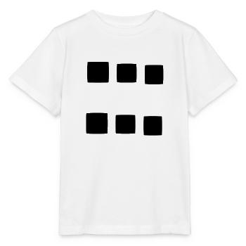 Pattern square square symbol - Stanley/Stella MINI CREATOR Kids’ T-Shirt - white - Front - Maike (125cm)