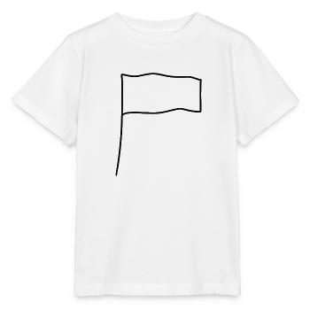 flagge symbol form - Stanley/Stella Kinder T-Shirt MINI CREATOR  - Weiß - Vorne - Maike (125cm)