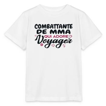 MMA-Kämpfer, Weltenbummler, leidenschaftlicher Fan von v - Stanley/Stella Kinder T-Shirt MINI CREATOR  - Weiß - Vorne - Maike (125cm)