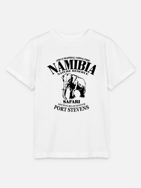 Namibia - Elefant - Stanley/Stella Kinder T-Shirt MINI CREATOR  - Weiß