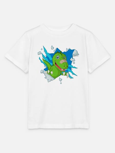 Süßer Dinosaurier - Stanley/Stella Kinder T-Shirt MINI CREATOR - Weiß