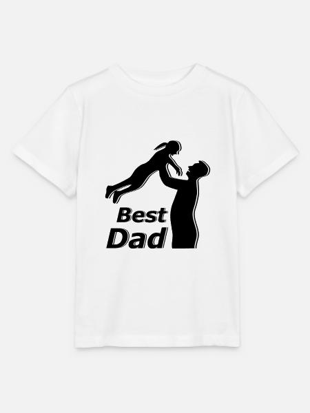 Best Dad Bester Papa - Stanley/Stella Kinder T-Shirt MINI CREATOR  - Weiß