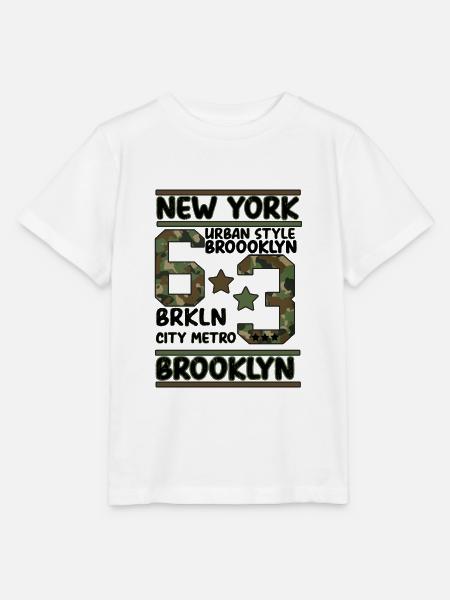 Newyork Brooklyn - Stanley/Stella Kinder T-Shirt MINI CREATOR  - Weiß
