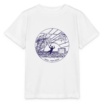 Beach handball -Brasil - Praia Grande - Stanley/Stella MINI CREATOR Kids’ T-Shirt - white - Front - Maike (125cm)