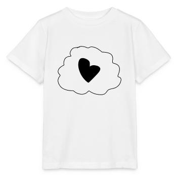 Icône de cœur de pensée nuageuse - T-shirt bio MINI CREATOR Stanley/Stella Enfant - blanc - Devant - Maike (125cm)