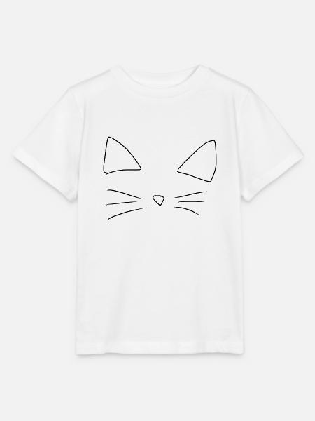 Tier Katze Haustier - Stanley/Stella Kinder T-Shirt MINI CREATOR - Weiß