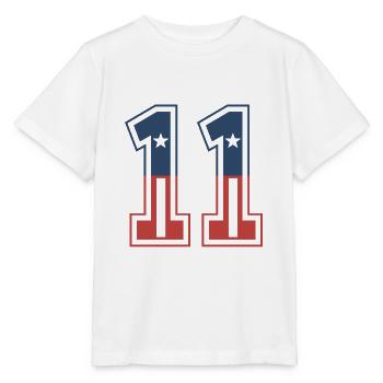 Nummer 11 USA - Stanley/Stella Kinder T-Shirt MINI CREATOR  - Weiß - Vorne - Maike (125cm)