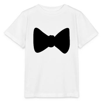 bow symbol clothing shape - Stanley/Stella MINI CREATOR Kids’ T-Shirt - white - Front - Maike (125cm)