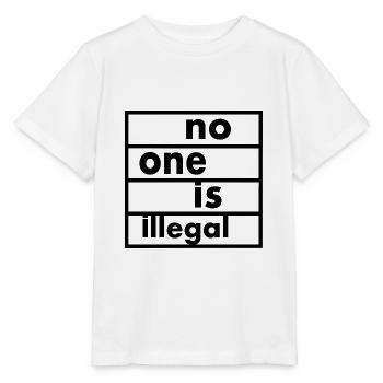 No one is illegal - T-shirt bio MINI CREATOR Stanley/Stella Enfant - blanc - Devant - Maike (125cm)