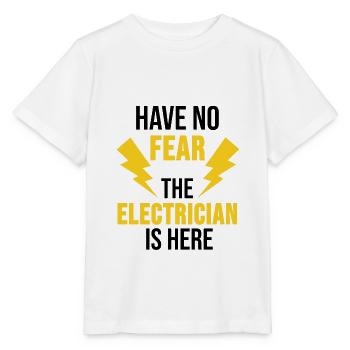 Cadeau de poteau électrique électricien - T-shirt bio MINI CREATOR Stanley/Stella Enfant - blanc - Devant - Maike (125cm)