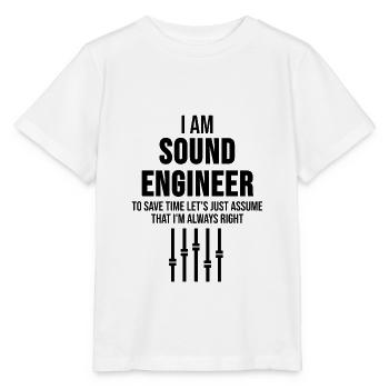 Tontechniker Mischpult Cooles Geschenk - Stanley/Stella Kinder T-Shirt MINI CREATOR  - Weiß - Vorne - Maike (125cm)