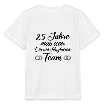 Silberhochzeit Hochzeitstag Sprüche Geschenk - Stanley/Stella Kinder T-Shirt MINI CREATOR  - Weiß - Vorne - Maike (125cm)