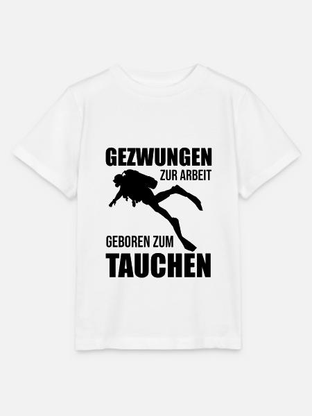 Tauchen Taucher Speerfischen Sprüche Geschenk - Stanley/Stella Kinder T-Shirt MINI CREATOR  - Weiß