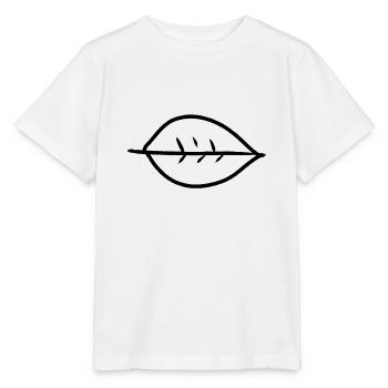 Feuille Symbole Forme Nature - T-shirt bio MINI CREATOR Stanley/Stella Enfant - blanc - Devant - Maike (125cm)