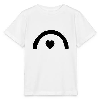 herz bogen form symbol formen - Stanley/Stella Kinder T-Shirt MINI CREATOR  - Weiß - Vorne - Maike (125cm)