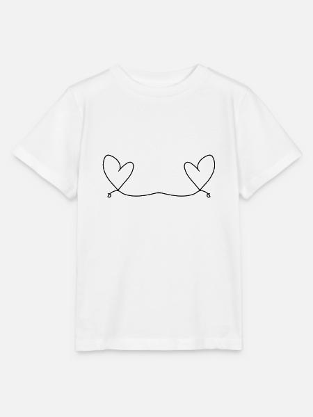 Zwei herzen liebe herz - Stanley/Stella Kinder T-Shirt MINI CREATOR - Weiß
