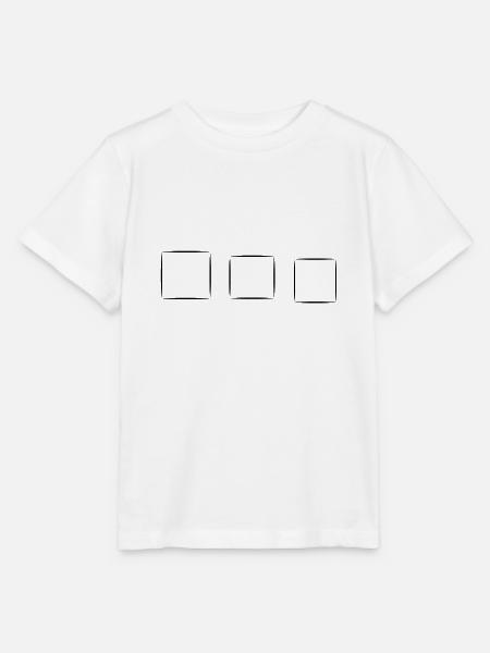 drei Vierecke viereck quadrat - Stanley/Stella Kinder T-Shirt MINI CREATOR - Weiß