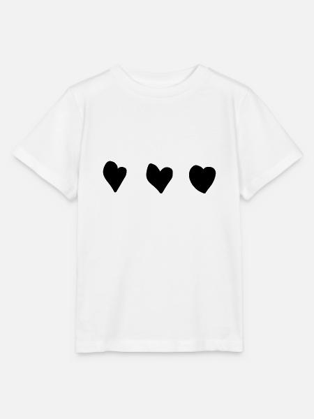 drei herzen herz formen - Stanley/Stella Kinder T-Shirt MINI CREATOR - Weiß