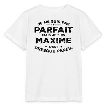 Maxime Ein Name, eine Haltung Humor Maxime - Stanley/Stella Kinder T-Shirt MINI CREATOR  - Weiß - Vorne - Maike (125cm)
