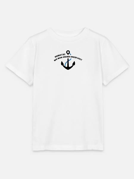 Heimat ist wo man auch abends noch Moin sagt! - Stanley/Stella Kinder T-Shirt MINI CREATOR - Weiß