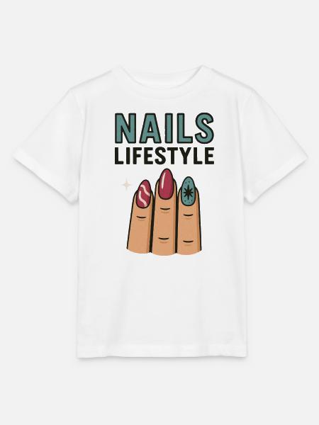 Nails Lifestyle - Stanley/Stella Kinder T-Shirt MINI CREATOR  - Weiß
