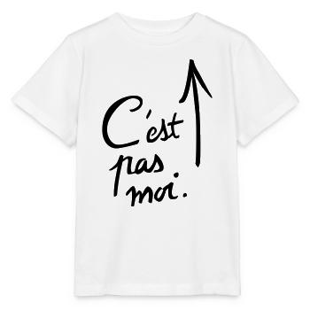 c'est pas moi. - T-shirt bio MINI CREATOR Stanley/Stella Enfant - blanc - Devant - Maike (125cm)