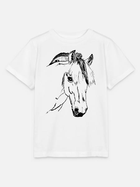 Fjordpferd, Norweger, Pony - Stanley/Stella Kinder T-Shirt MINI CREATOR - Weiß