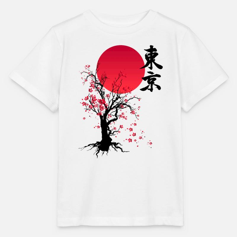 AUTOMNE - AUTOMNE DES FLEURS DE CERISIER - T-shirt bio MINI CREATOR Stanley/Stella Enfant - blanc