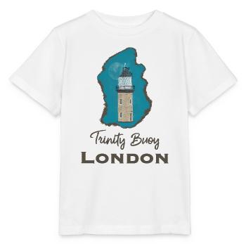 London, Trinity Buoy Lighthouse, Pixel Art - Stanley/Stella MINI CREATOR Kids’ T-Shirt - white - Front - Maike (125cm)