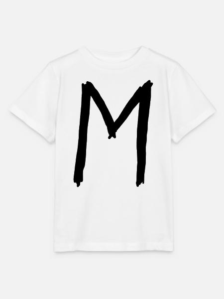 Buchstaben M - Stanley/Stella Kinder T-Shirt MINI CREATOR - Weiß