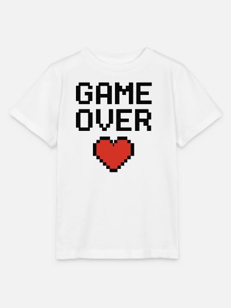 Pixel Heart Game Lover Design - Stanley/Stella Kinder T-Shirt MINI CREATOR - Weiß