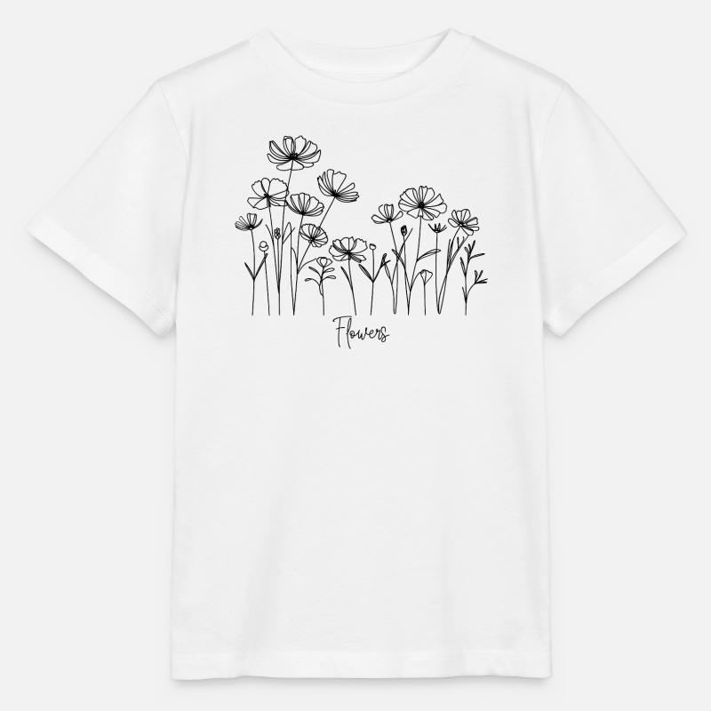Fleur - T-shirt bio MINI CREATOR Stanley/Stella Enfant - blanc