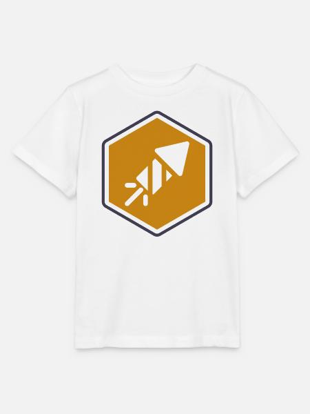 Abstrakter Geometrischer Wandteppich - Stanley/Stella Kinder T-Shirt MINI CREATOR - Weiß