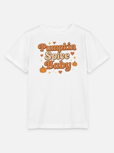 pumpkin spice baby / herbst design - Stanley/Stella Kinder T-Shirt MINI CREATOR  - Weiß