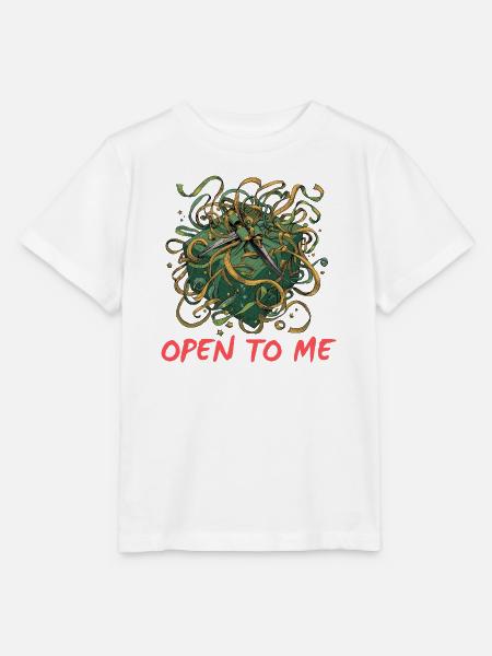 Grüne Brustbänder und Scheren - Stanley/Stella Kinder T-Shirt MINI CREATOR - Weiß