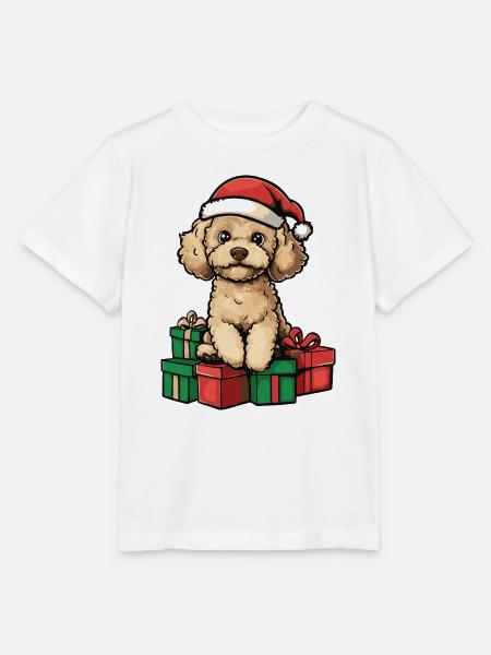 Pudel Hund Weihnachten Geschenke - Stanley/Stella Kinder T-Shirt MINI CREATOR - Weiß