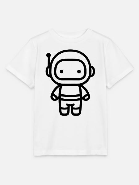 Astronaut - Stanley/Stella Kinder T-Shirt MINI CREATOR  - Weiß