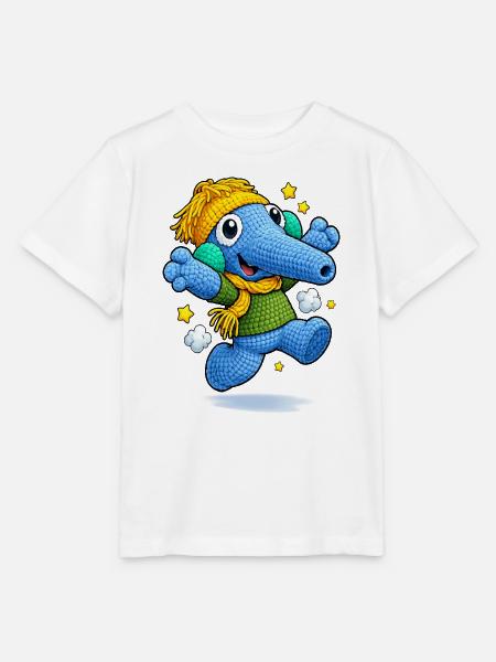 Leo Langnase lachend - Stanley/Stella Kinder T-Shirt MINI CREATOR - Weiß
