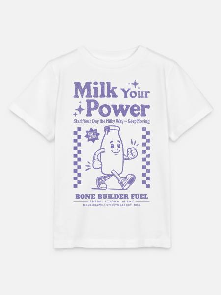MilchPower Flasche - Stanley/Stella Kinder T-Shirt MINI CREATOR - Weiß
