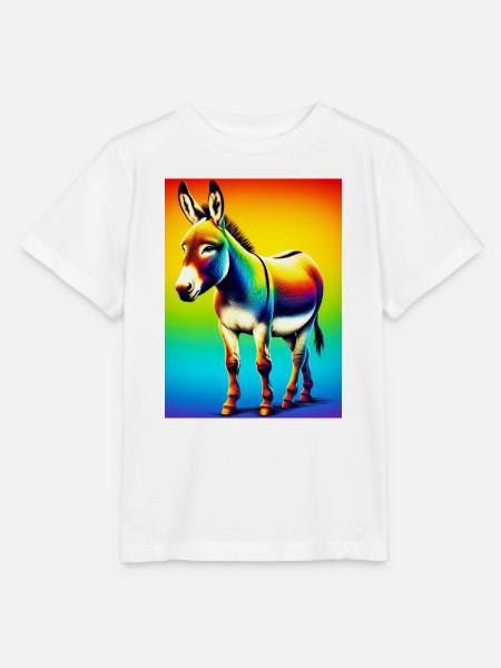 Esel-Maultier - Stanley/Stella Kinder T-Shirt MINI CREATOR  - Weiß