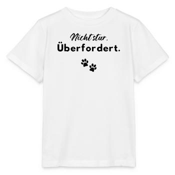 Nicht stur - überfordert - Stanley/Stella Kinder T-Shirt MINI CREATOR  - Weiß - Vorne - Maike (125cm)