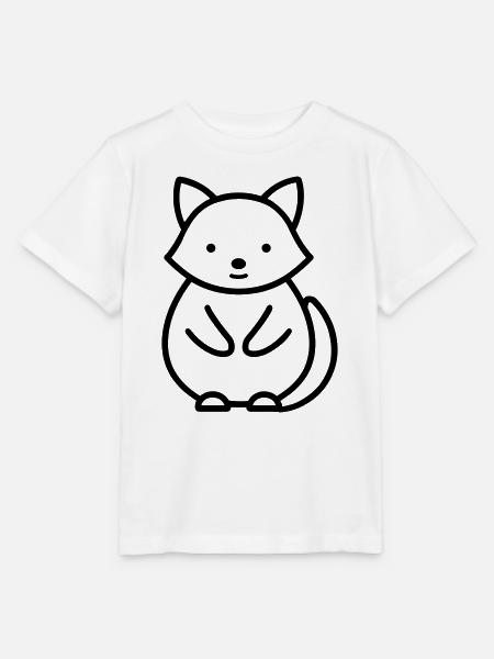 Waschbär - Stanley/Stella Kinder T-Shirt MINI CREATOR - Weiß