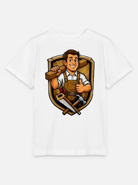 handwerker-wappen-tischler - Stanley/Stella Kinder T-Shirt MINI CREATOR - Weiß