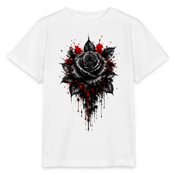 Rose, Black Rose, Rose & Flowers - Stanley/Stella MINI CREATOR Kids’ T-Shirt - white - Front - Maike (125cm)