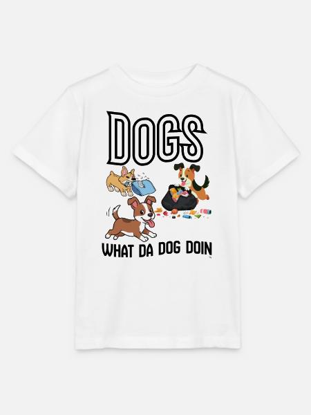 Hunde räumen Müll weg - Stanley/Stella Kinder T-Shirt MINI CREATOR - Weiß