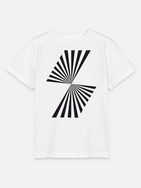 Radiale Starburst-Geometrie - Stanley/Stella Kinder T-Shirt MINI CREATOR - Weiß