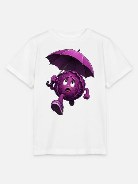 Rotkohl mit Schirm - Stanley/Stella Kinder T-Shirt MINI CREATOR - Weiß