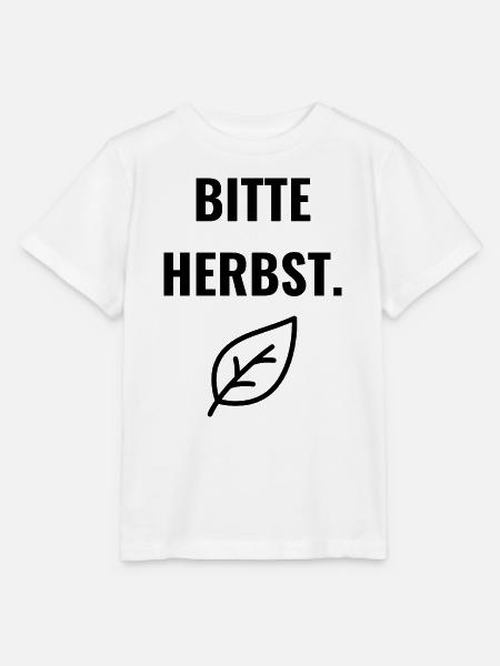 Bitte Herbst. - Stanley/Stella Kinder T-Shirt MINI CREATOR  - Weiß