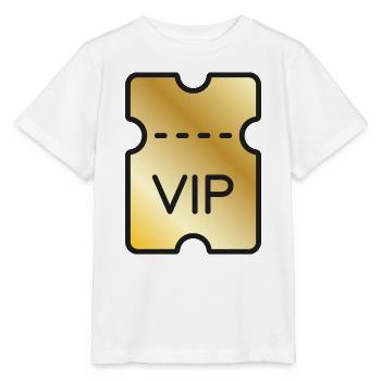 VIP-Gold-Ticket - Stanley/Stella Kinder T-Shirt MINI CREATOR  - Weiß - Vorne - Maike (125cm)
